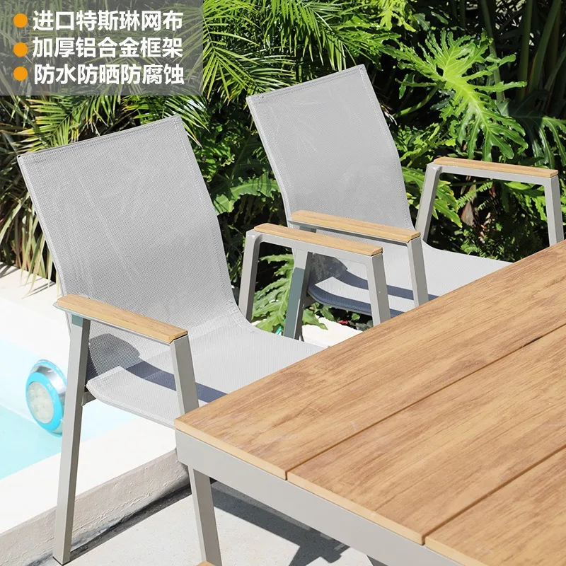 Outdoor- und Gartenterrasse Long Outside and Stühle Kits Internet-Prominente Freizeittische und ch