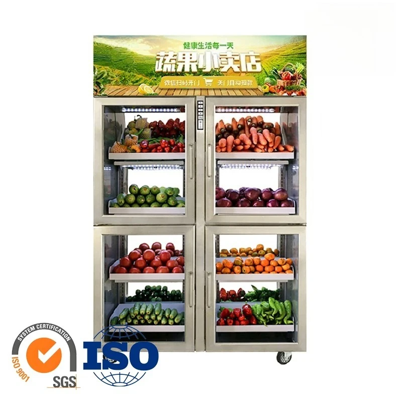 Smart AI Identification Cabinet Vending Machine for Fresh Produce Self-Service