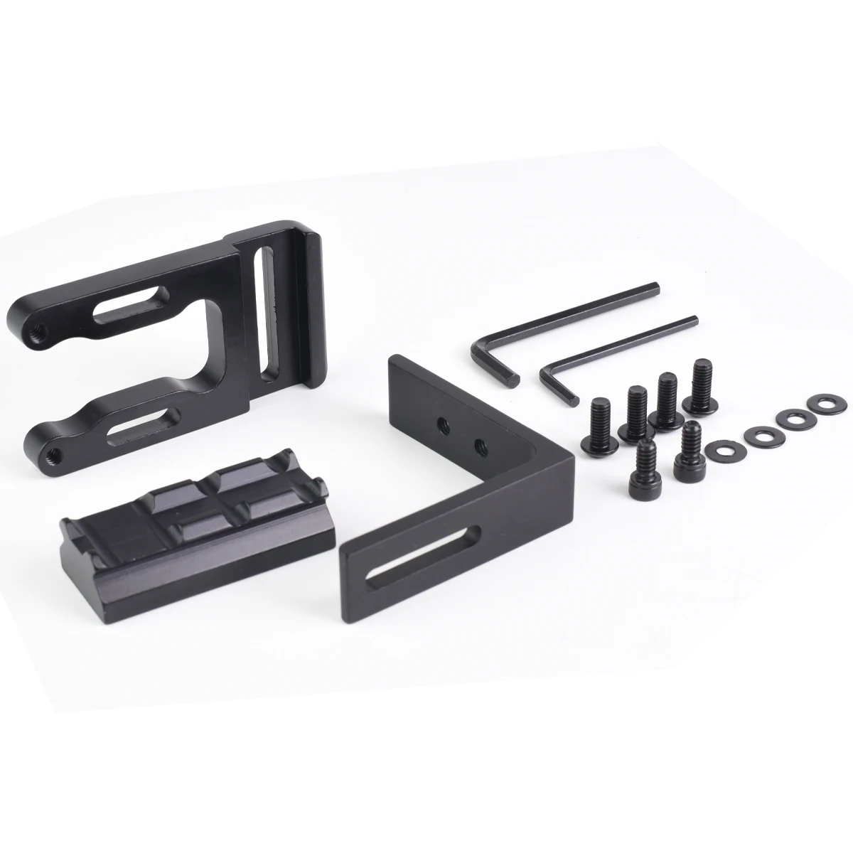 Speelgoedlaser boog en pijl beugel aluminiumlegering metalen beugelbasis, speelgoedvizierbasis