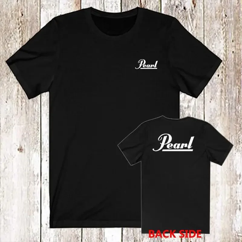 Pearl Drums Men s Black T Shirt Size S 5XL