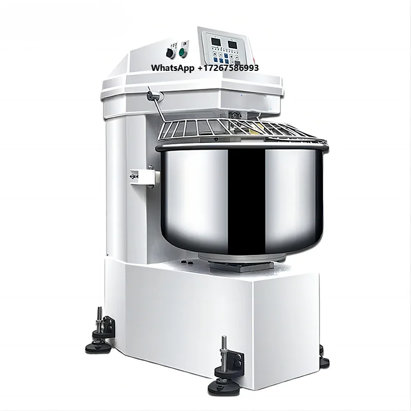 Industrial Commercial Bakery Automatic High Productivity Stainless Steel Dough Mixer for Wheat Corn Water with Low Noise