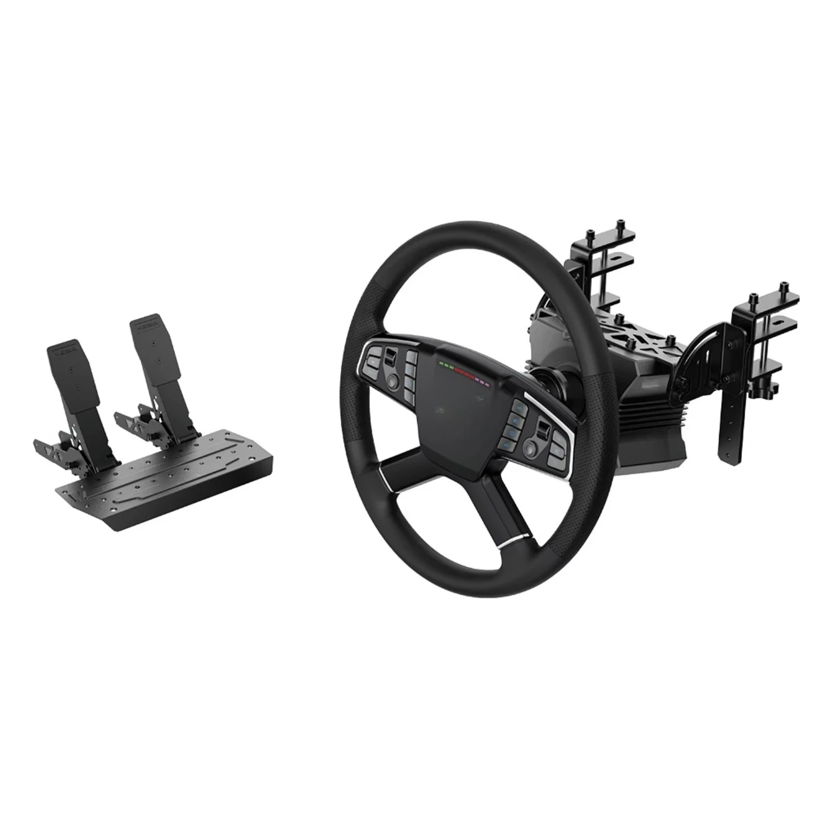 3 in 1 Racing Simulator Bundle Set, TSW Wheel, SR-P Lite Pedals, Table Clamp
