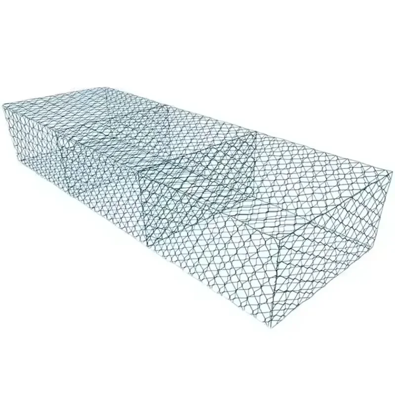 for Custom Size Braided Gabion Mesh PVC Coated Hexagonal Gabion Mat for Ramp Protection