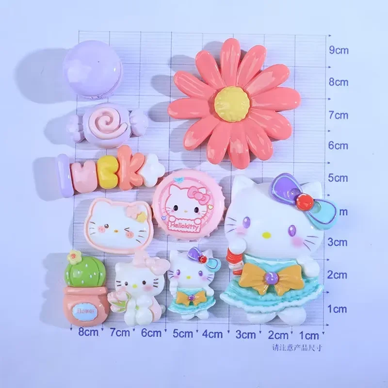 Sanrio Anime Hello Kitty accesorios de hebilla de zapato Kulomi Yugui perro Merloty pudín perro dibujos animados Diy Combo chica regalos de vacaciones
