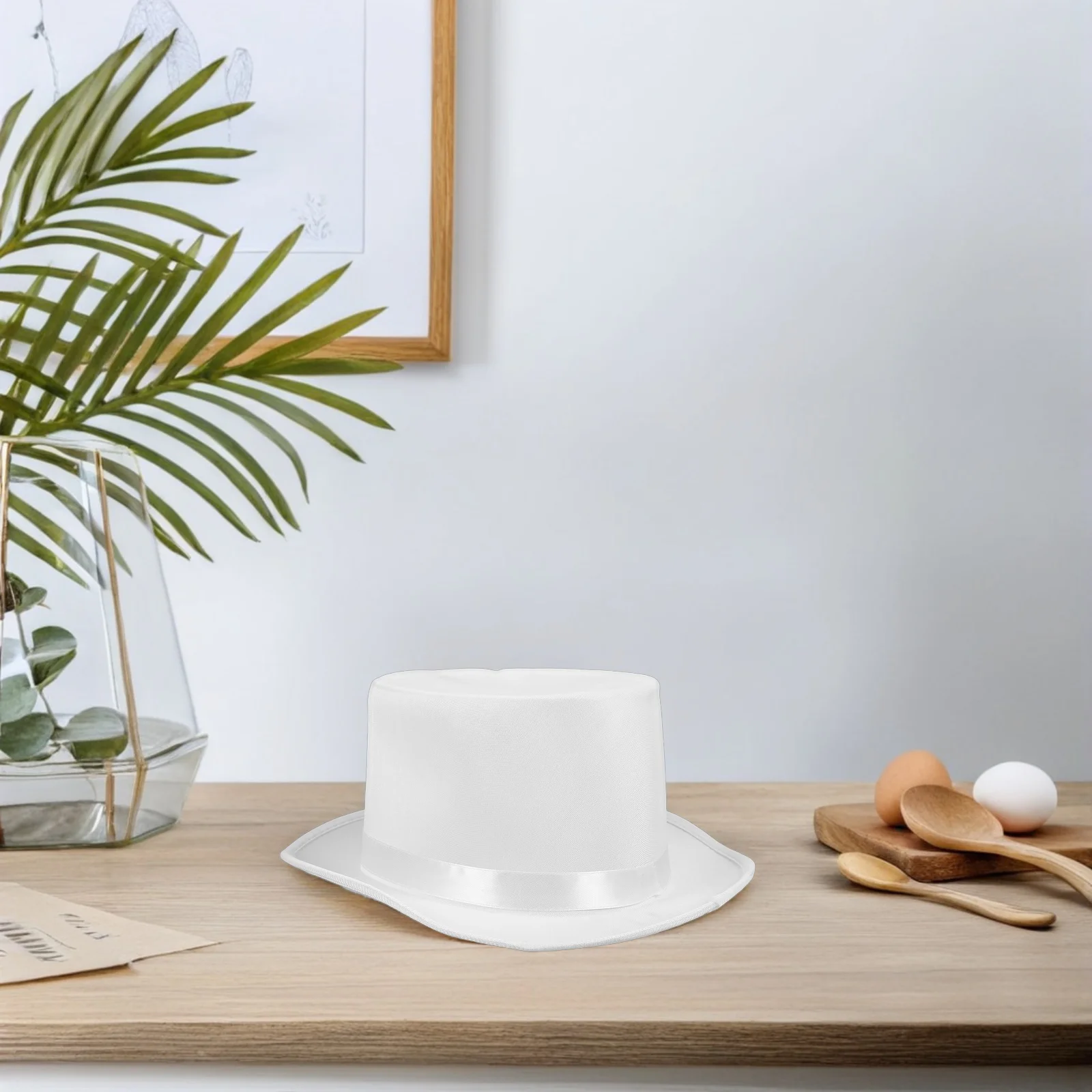 قبعة الساحر السوداء غير المنسوجة زي التبعي للبالغين حزب اللباس أداء غامض أعلى قبعة نمط معالج الرأس