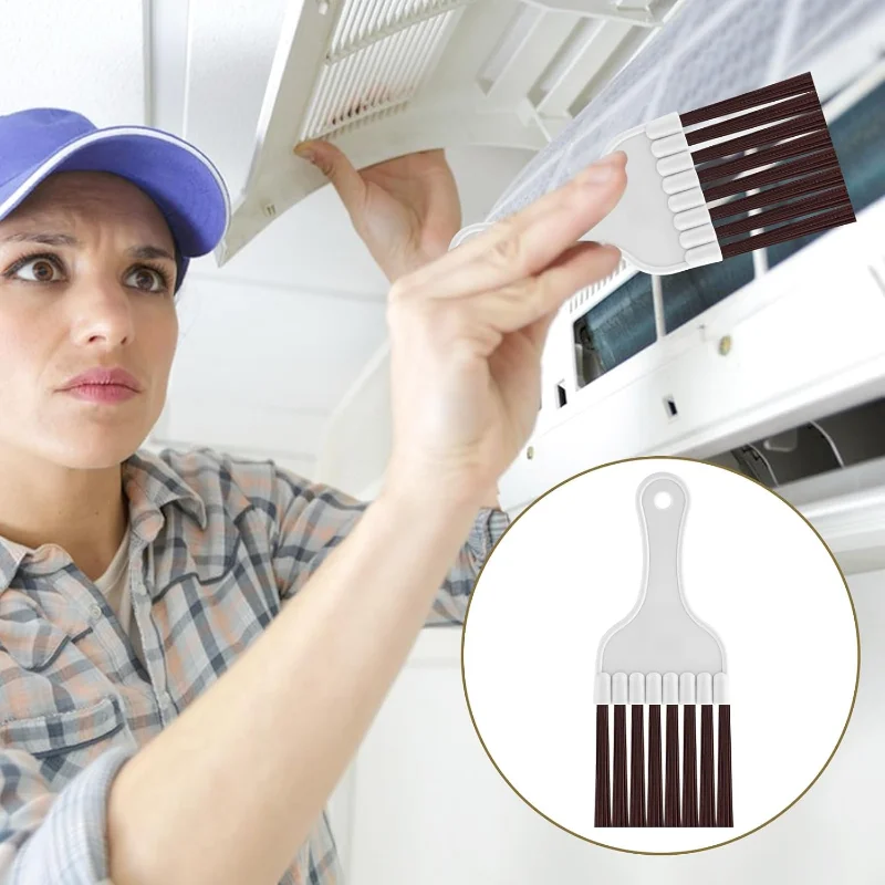 3pcs Air Conditioner Condenser Fin Comb Cleaner Kit AC Coil Cleaning Brush Stainless Steel Condenser Fin Comb Straightener Ac Ev