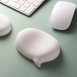 Mouse Pad Keyboard Hand Rest Wrist Rest Chat Bubble Silicone Wrist Palm Rest Wrist Pad Ergonomics High Value Solid Color Office