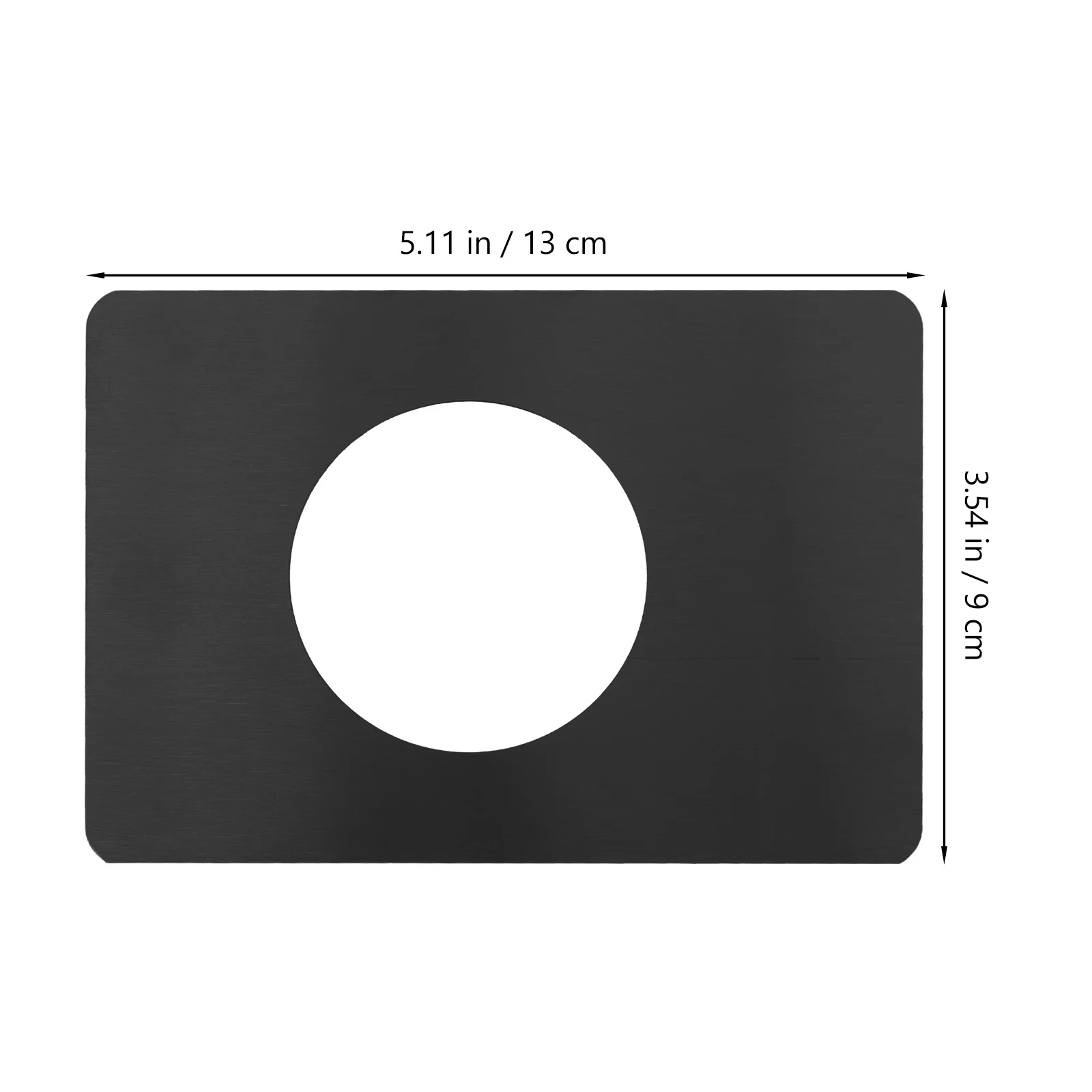 4 قطعة لوحة تقوية المقبض الخشب الأسود قفل الباب تحديد غطاء حشو طقم تصليح تغطية الصفر سهلة التركيب إصلاح الباب #5