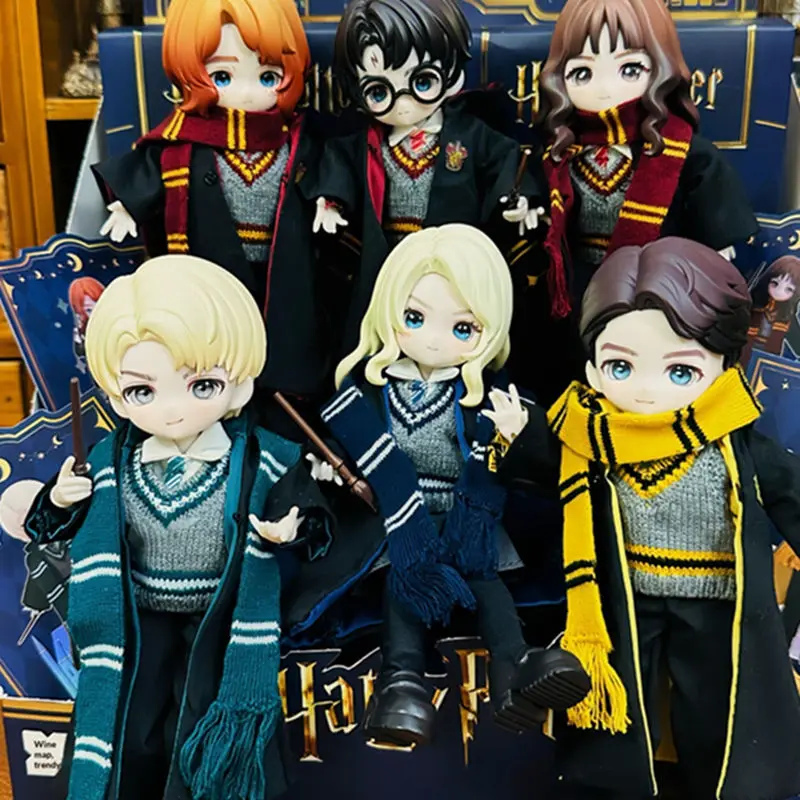 Muñeca BJD 100% Original de Harry Potter Gryffindor a Escala 1/12 con Varita, Figura Coleccionable en Caja Ciega, Decoración de Escritorio, Regalo para Fans