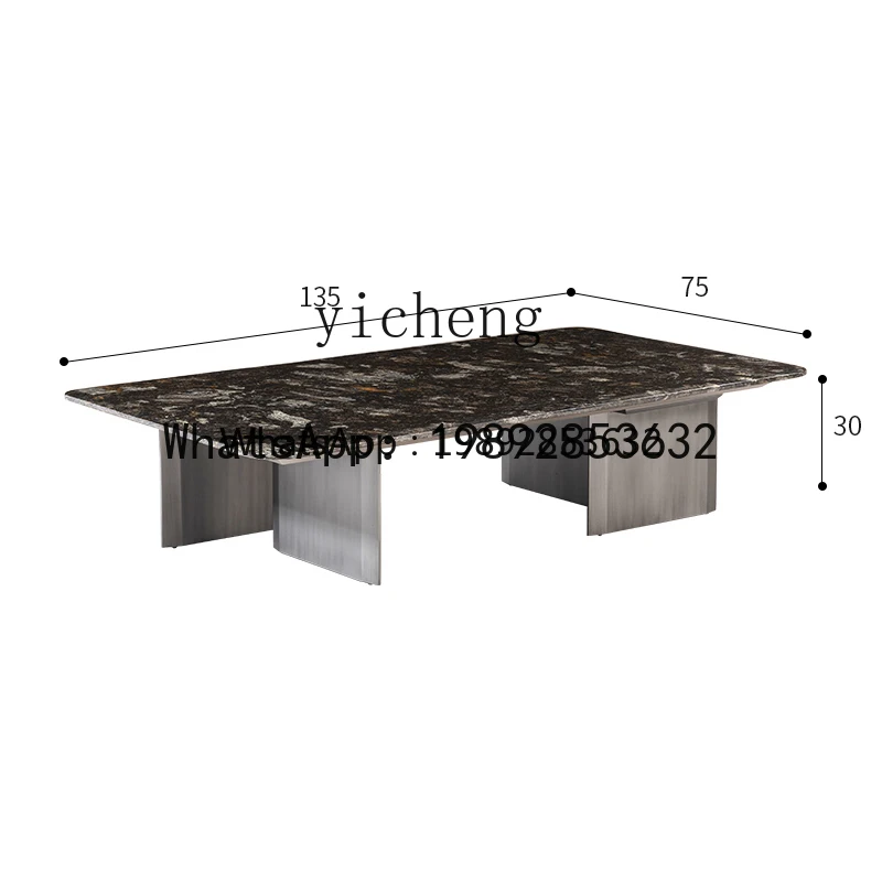 Natural Platinum Gold Diamand Luxury Stone Marble Size Combined Tea Table Modern Creative New