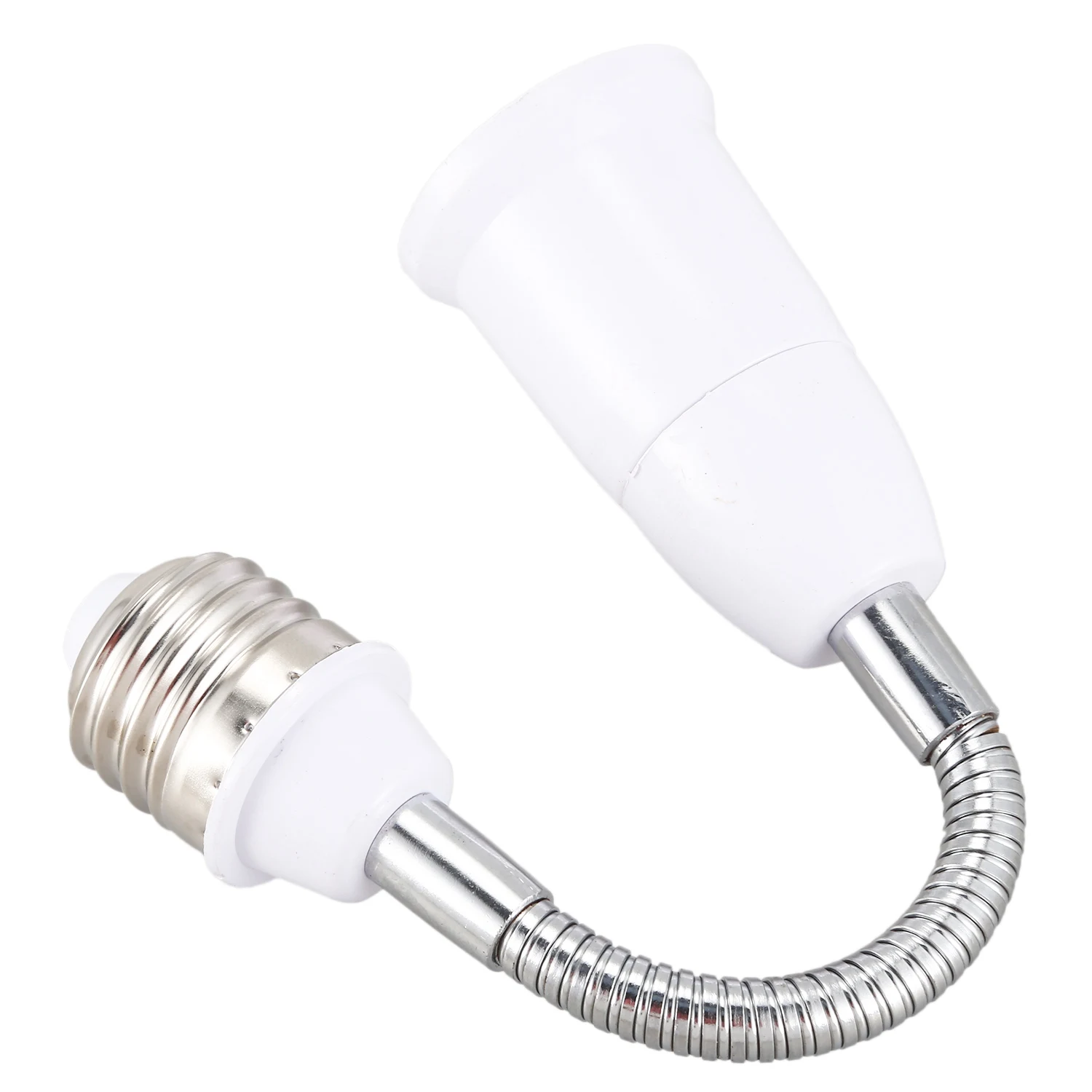 Light Lamp Bulb Flexible Extension Converter E26 Socket 18cm Long