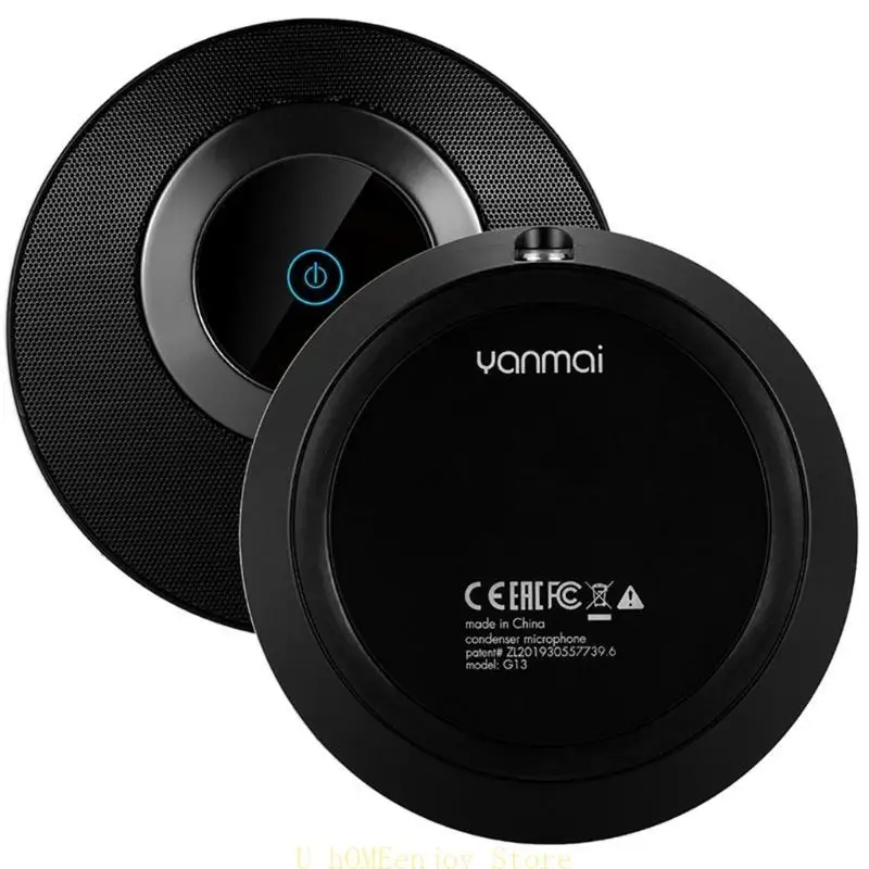 

B0KF PC Computer Condenser Mic Plug and for Play 360° Omnidirectional Condenser Speak