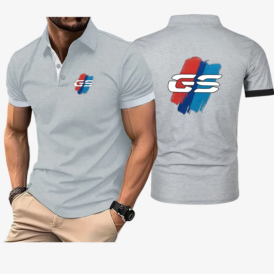 GS Adventure Motorcycle Natural Antibacterial Properties High End Luxury Lapel Collar Versatile Breathable Polo Shirt image 4
