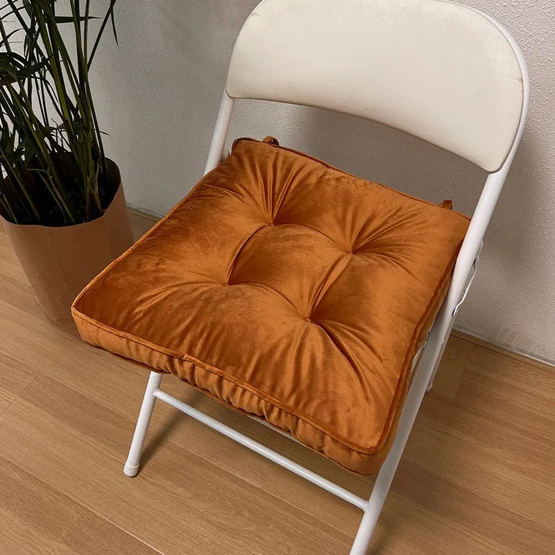 Nordic stijl stoelkussen huishoudelijk erker tatami effen kleur Nederlandse fluweel kantoor mat PU Tuan stoelkussen decoratie