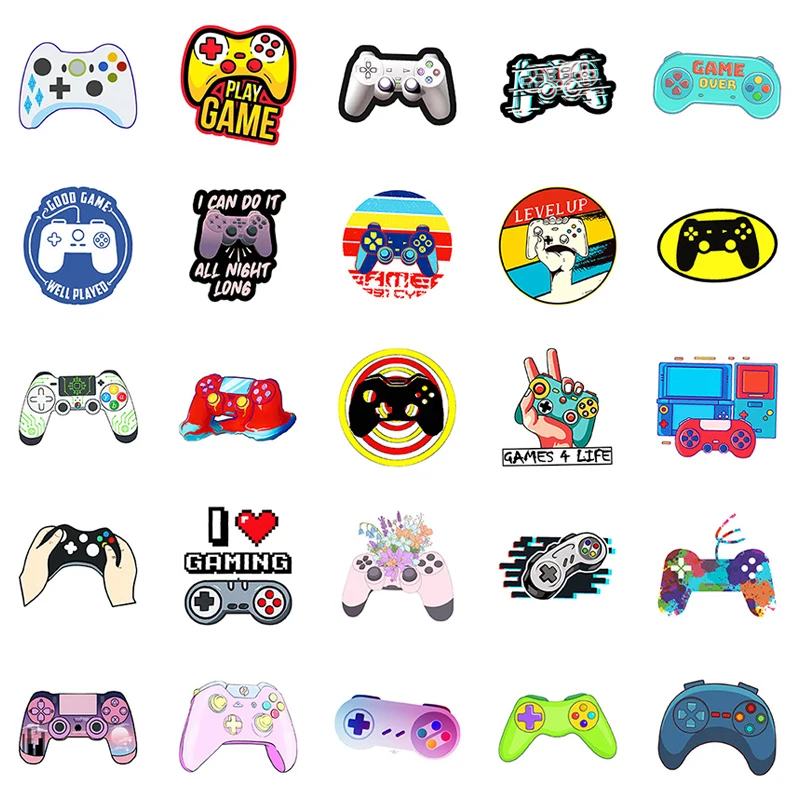 50PCS Game E-sports Logo Graffiti Sticker Phone Laptop Guitar Helmet Bottle Waterproof Decoration Decals Children Toys Gift