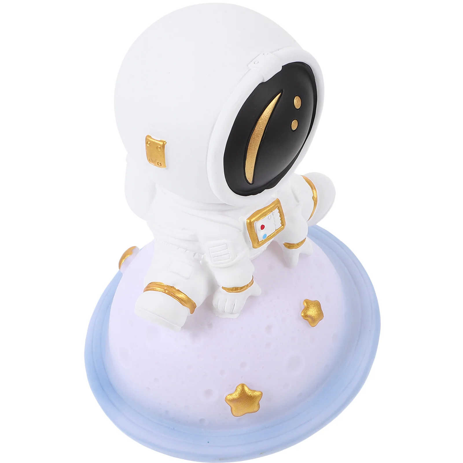 Lampu Bulan Astronot Lampu Malam Resin Kecil Lampu Malam Kreatif untuk Kamar Tidur Hiasan Meja Dekorasi