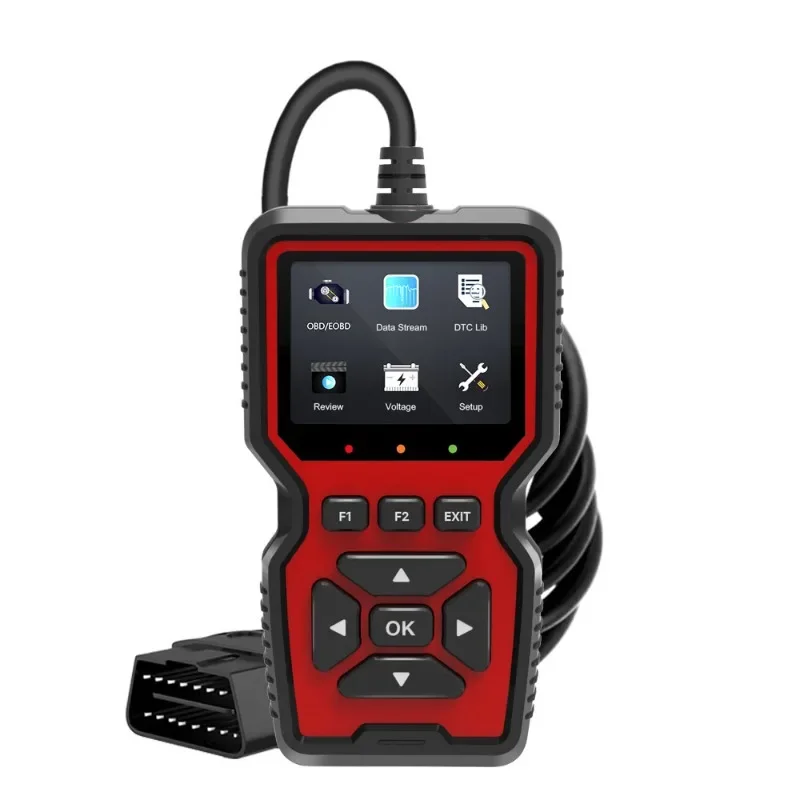 

V519 OBD2 Scanner Color Screen Printable Car Fault Diagnosis in 10 Languages