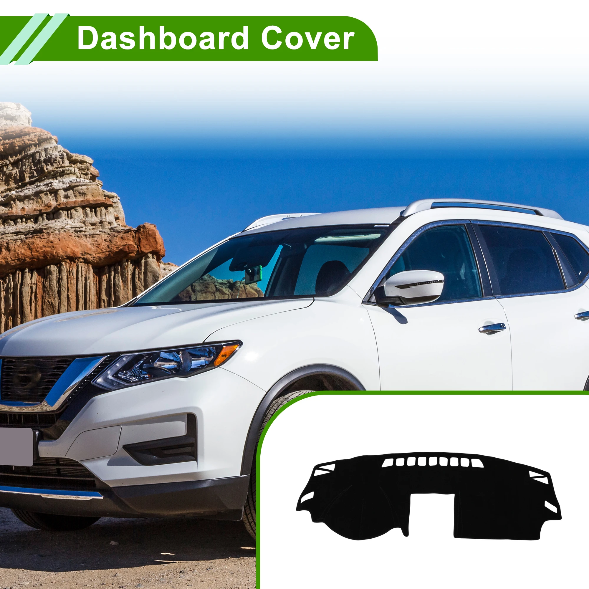 

Чехол на приборную панель UXCELL для Nissan Rogue 2008-2013, коврик на приборную панель