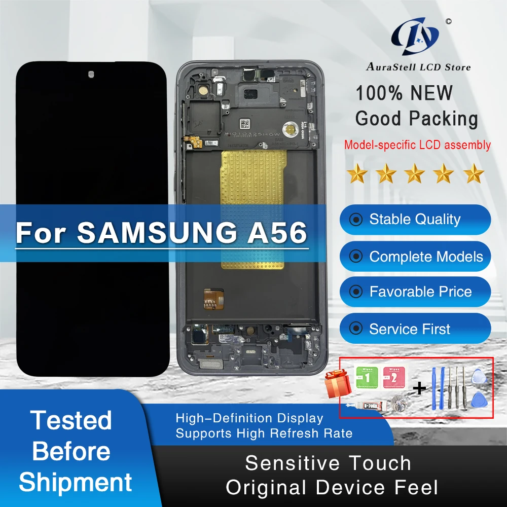 samsung-galaxy-a56-5g-lcd-tftディスプレイ-タッチスクリーンデジタイザーアセンブリ-sm-a566b-a566e-a566v-lcd-携帯電話修理部品