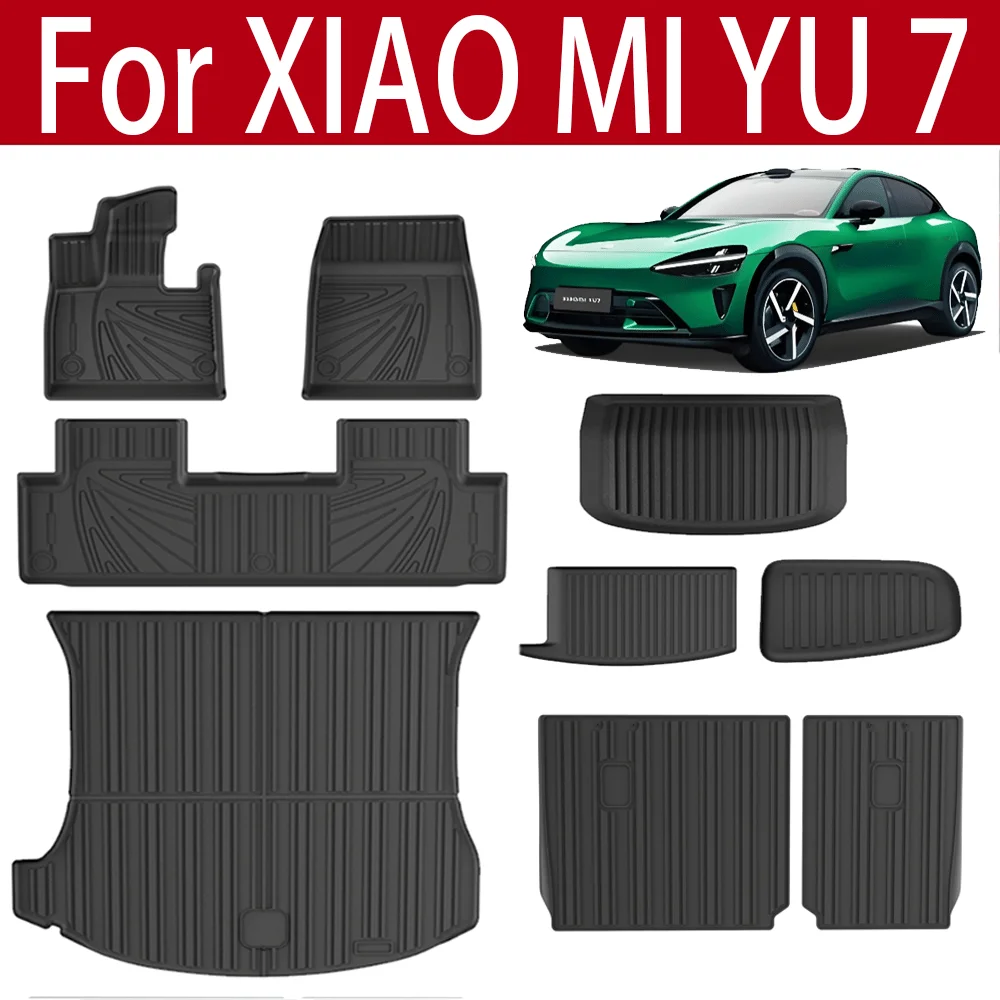 

for XIAOMI YU7 2025 foot pad Trunk Floor Mats car mats Waterproof Wear resistant Non-slip TPE mats Internal Car Accessories