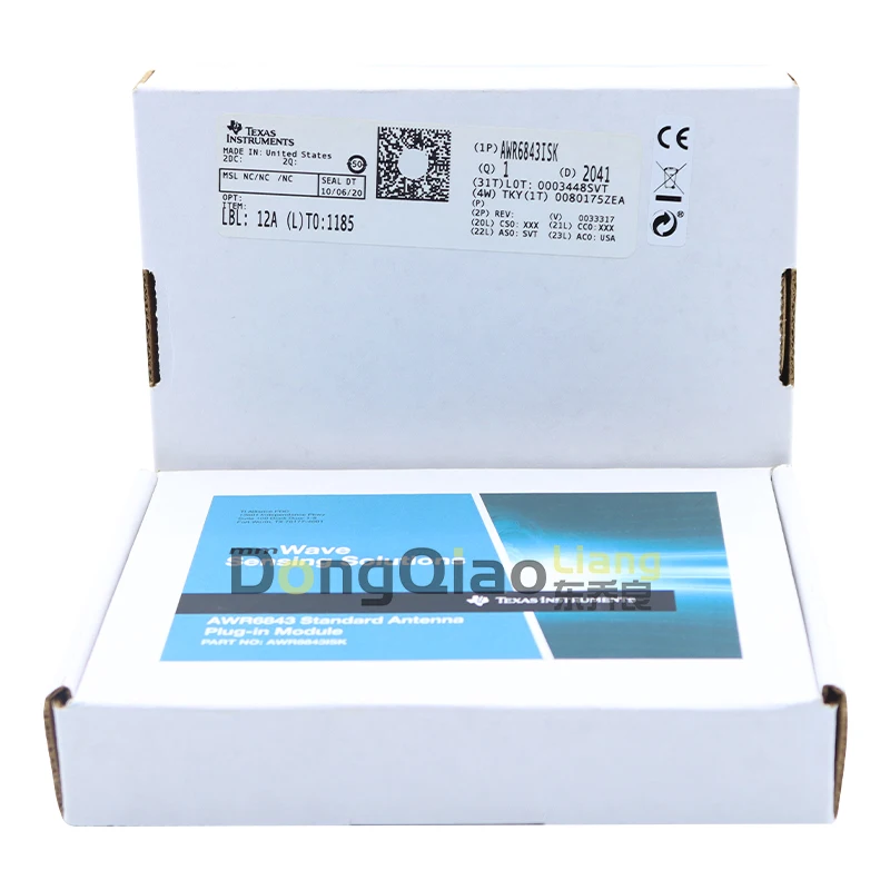 

В наличии подлинный AWR6843ISK 60 ГГц AWR6843 автомобильный радарный датчик оценки комплект антенны вставная макетная плата