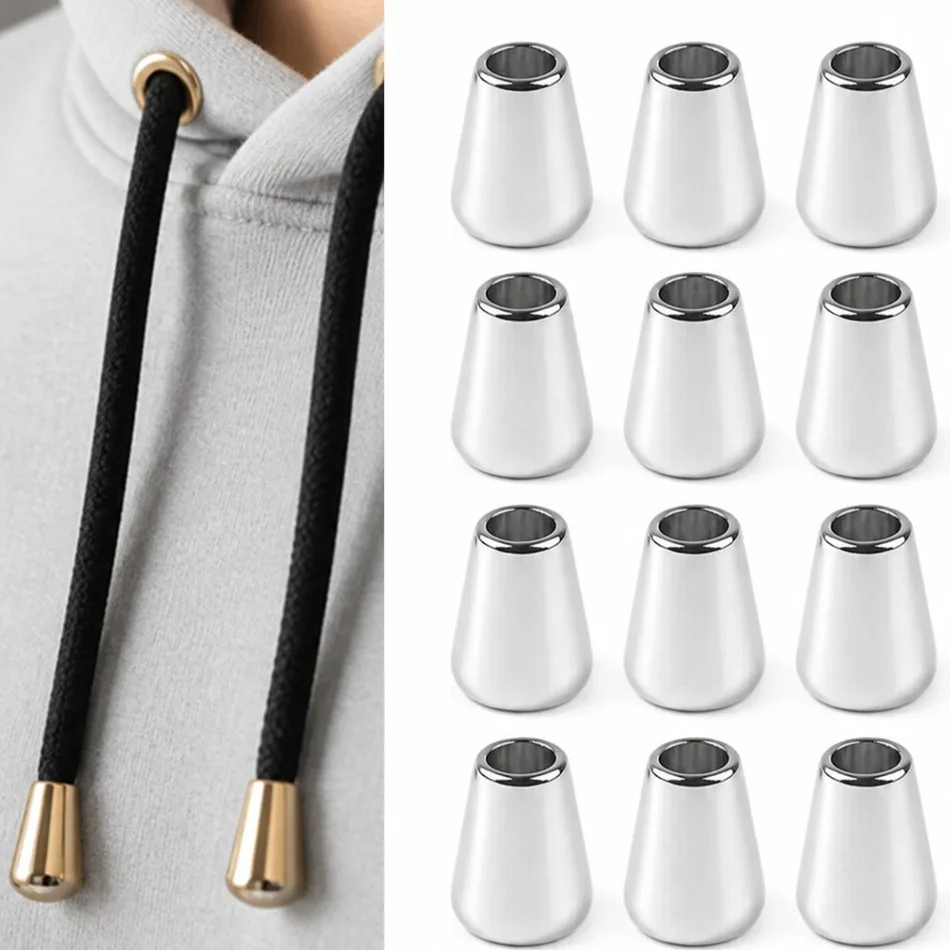 5-100 Pieces of Metal Adjustable Buckles, Mobile Phone Lanyards, Hoodie and Shoe Lanyard Clips, Drawstring Anti-Slip Buckles