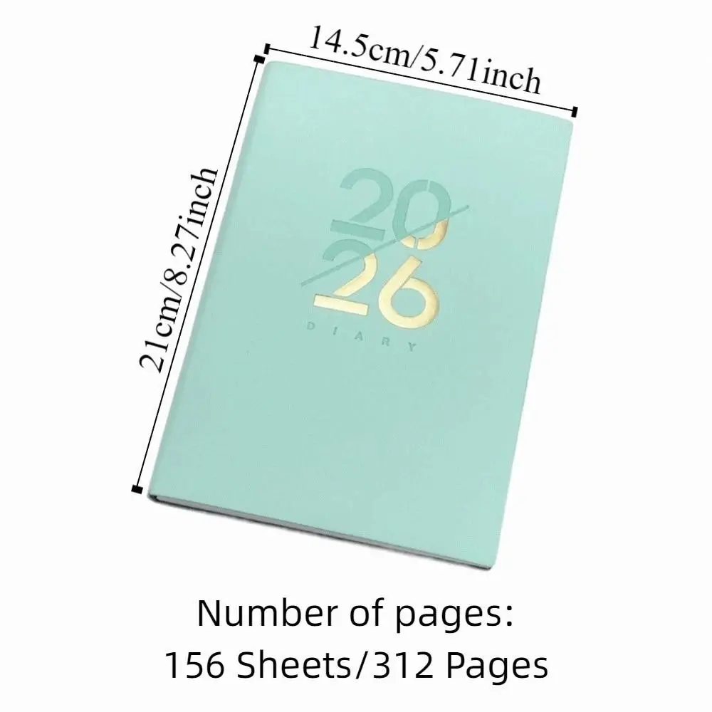 المحمولة A5 2026 جدول كتاب مخطط تذكير للقيام قائمة جدول الأعمال كتاب محكم بولي مخطط دفتر اللوازم المكتبية
