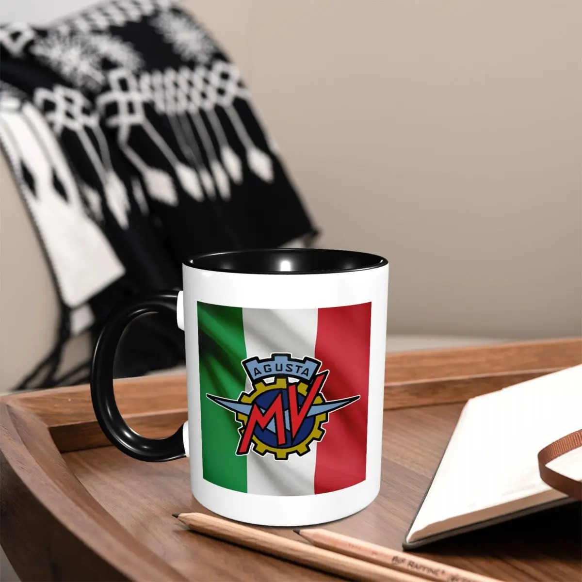 Motorcycle Doormat MV Agusta Mug Funny Ceramic Coffee Cups Tea Mugs Milk Cup Drinkware Gift for Woman Man