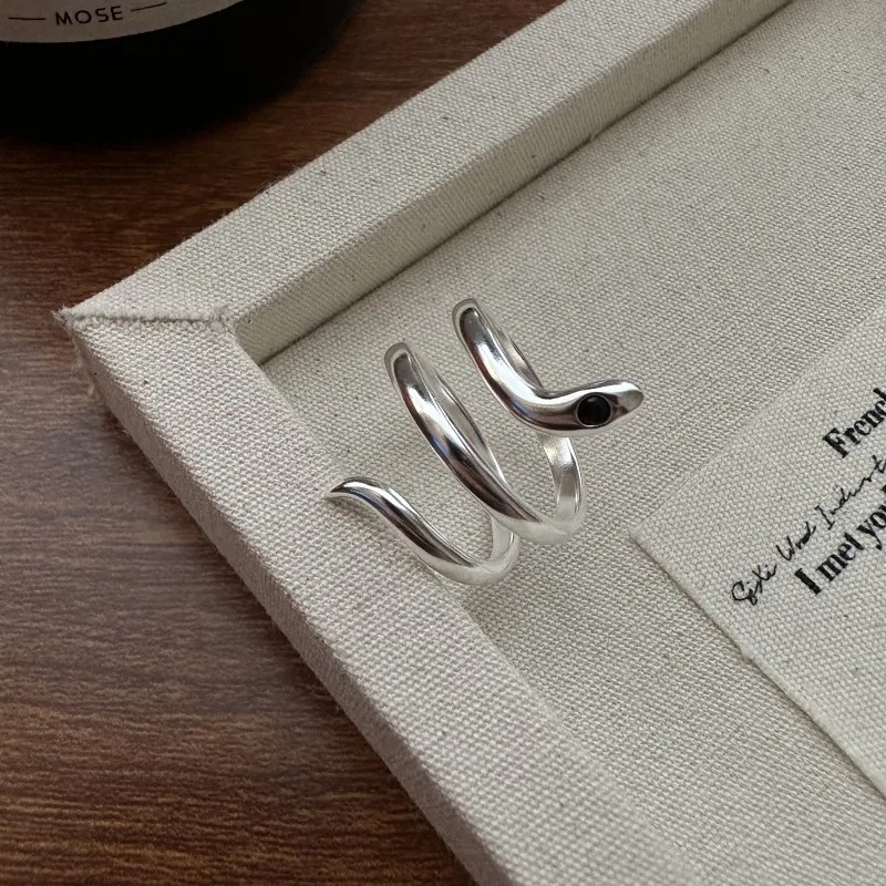 

Korean Simple Fashion INS Wholesale S925 Sterling Silver Snake Ring