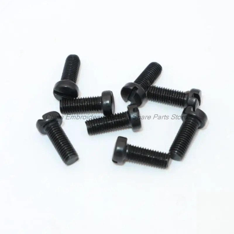 10pcs Iron Rail Screw black good quality screws for Tajima Barudan Swf Feiya Zsk Happy Domestic Embroidery Accessories