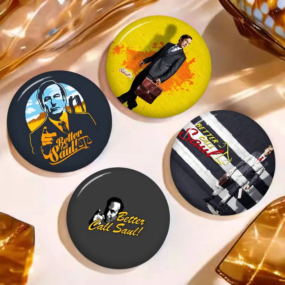 Drama Series B-Better C-Call S-Saul 58mm Cute Series Pins Funny Badge Interesting Cartoon Backpack Clothes Gift Accessory