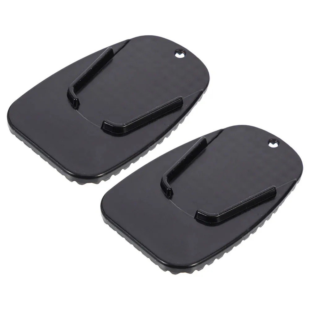 

2pcs Motorcycle Pad Anti-Slip Shockproof Wear Resistant Side Support Plate Kickstand Mat Extension Side Stand Plate Paddock
