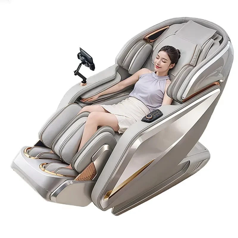 【CHIMU HOME】 Full Body 3D Shiatsu Zero Gravity Foldable Massage Chair with Lumbar Heat and Space-Saving Design for Small