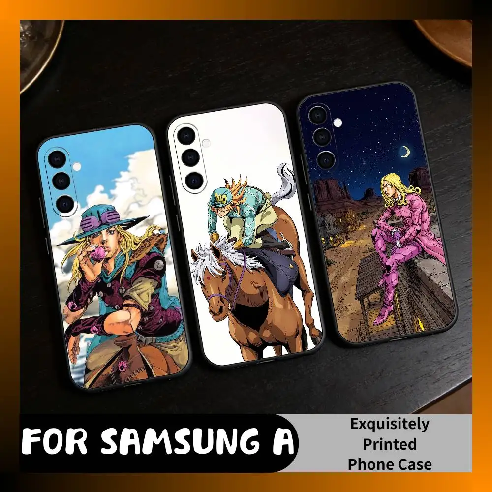 Classic JOJO-SBR Anime J-Jotaro K-Kujo  Phone Case For Samsung Galaxy A73,A72,A71,A70,A52,A51 Others Soft Black Cover