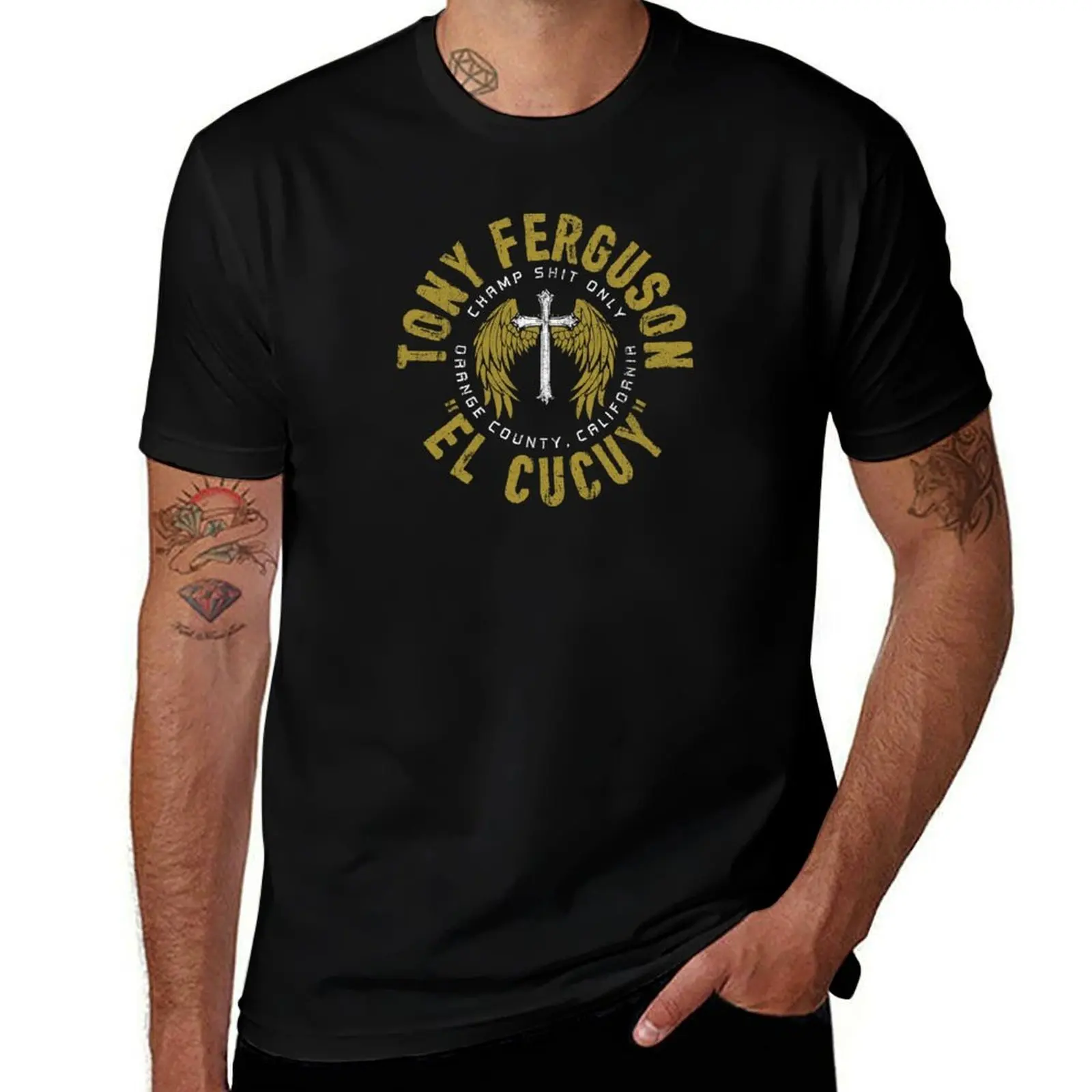 Tony Ferguson T-Shirt No Iron Casual Short Sleeve Top T-Shirt