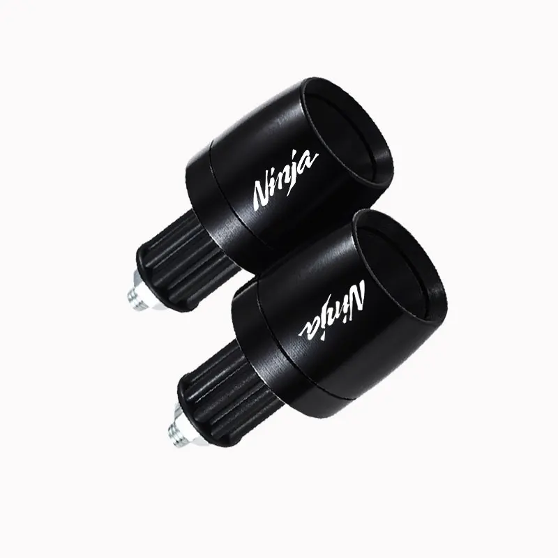 1 Pair 2026 For Kawasaki ZX10 ZX12R ZX6R ZX9R ZX14R Ninja 250 300 400 500R 600R 750R Z750 Z1000 Moto Handle Bar Cap End Plugs