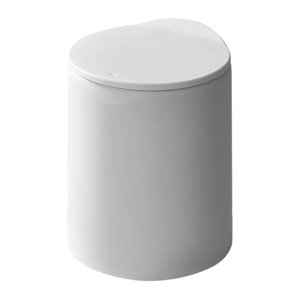 

Press Trash Can Modern Household Trash Bin for Kitchen Bathroom Living Room Bedroom Office Waste Storage Box Plastic Rubbish Can