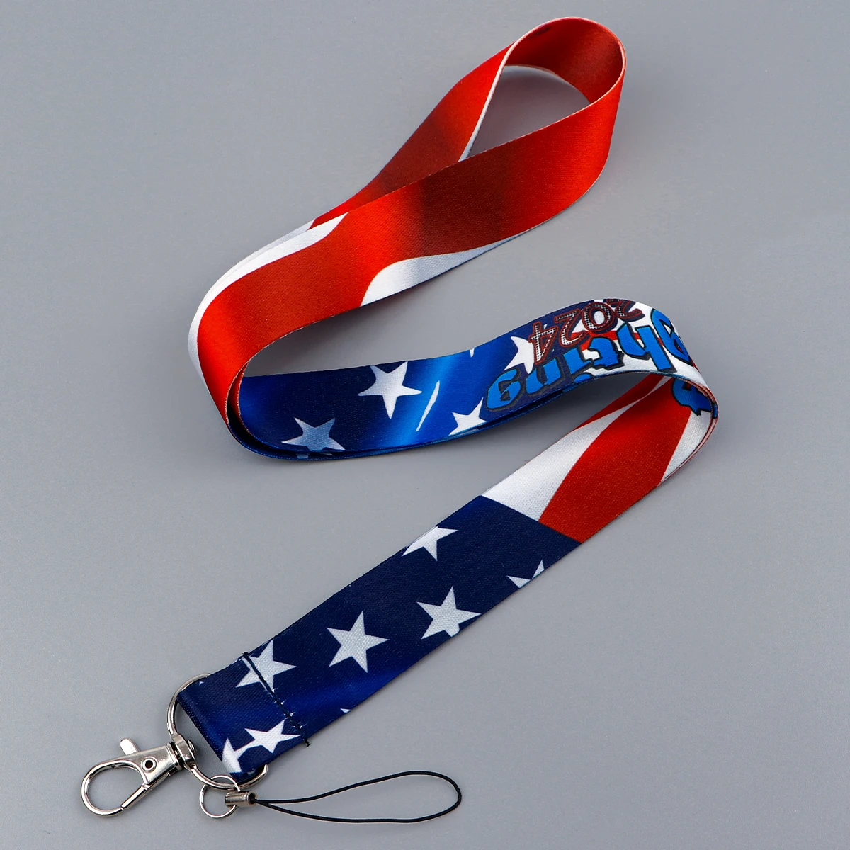 Fighting 2024 Credential Holder American Flag Lanyards for Keys Neck Strap ID Card Gym Phone Straps Keyrings Accessories Gift