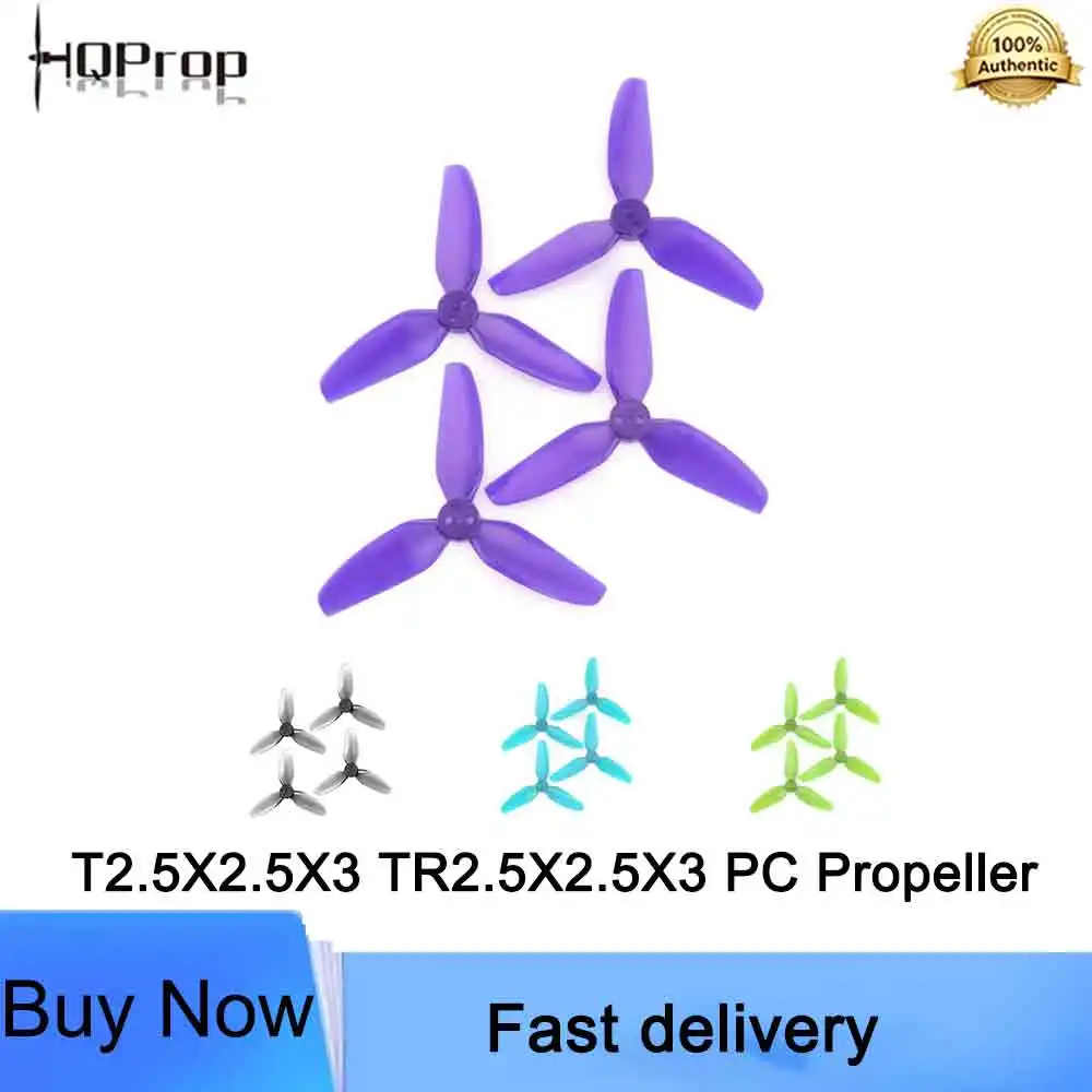 HQProp T2.5X2.5X3 TR2.5X2.5X3 2.5 inch 3-Blade Poly Carbonate FPV Propeller for FPV Racing Drone Quadcopter Accessories