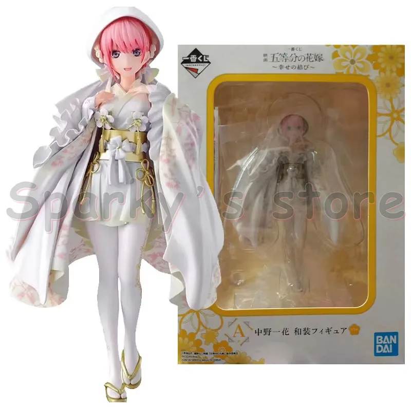 Bandai Original Ichiban KUJI The Quintessential Quintuplets Anime Figure Nakano Ichika Action Figure Toys For Kids Gifts Model