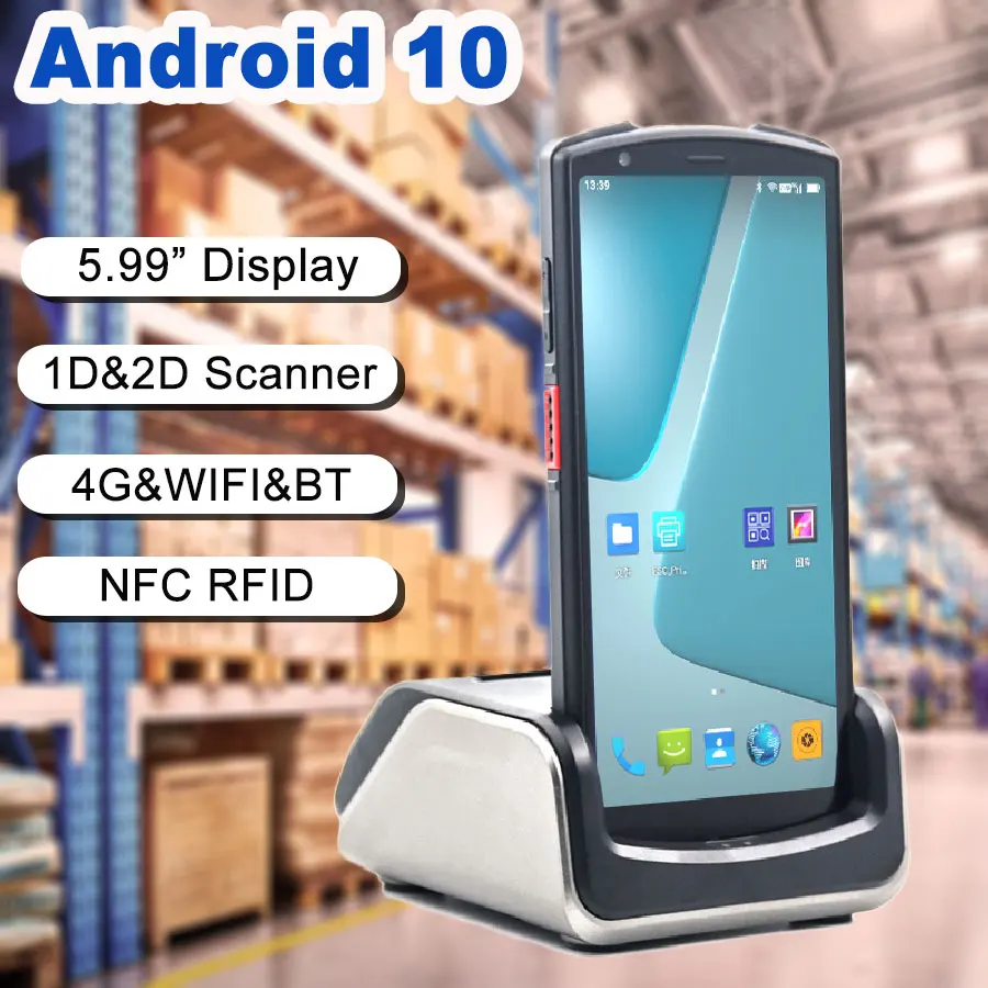 

RUGLINE Android 10, 2 ГБ, 16 ГБ, 10,1-дюймовый медицинский телефон, Wifi Bluetooth, GPRS 1D 2D сканер штрих-кода, Android Мобильный терминал для передачи данных, PDA