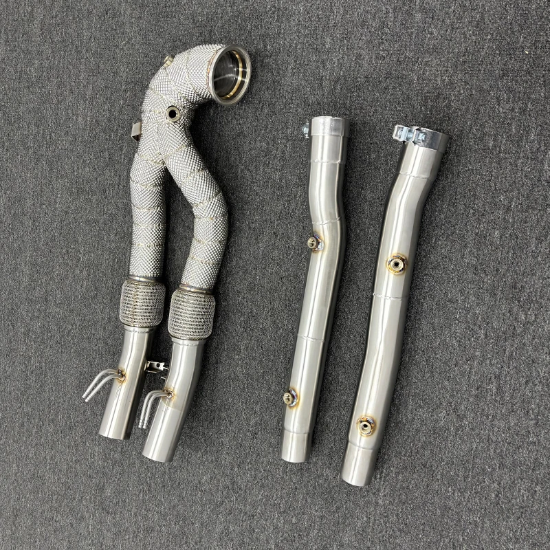 ACE Awesome Hochleistungs-Auspuff-Downpipe für AUDI RS3 2.5T 8Y 8S RACE Downpipe mit Hitzeschutz aus Edelstahl 304 – Detail 3