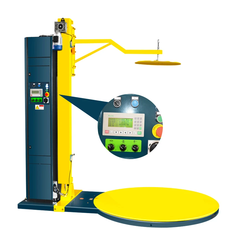 Stretch Film Packing Machine Top Platen Pallet Wrapping Machine Full Auto Pallet Wrapper 300% Stretch Film Pallet Wrapping