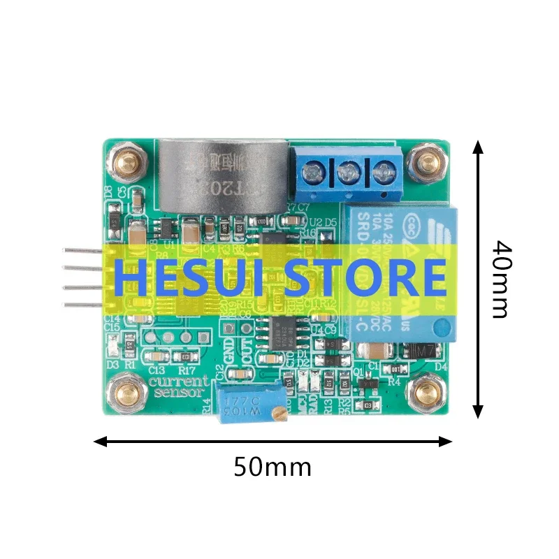 Módulo sensor de detección de corriente CA, transformador 10A/20A, relé de control de protección de corriente