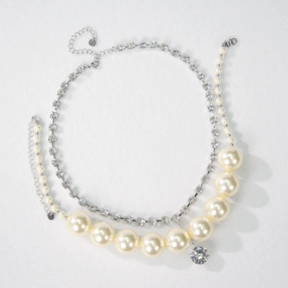 

Лидер продаж 2022, роскошные известные ювелирные изделия из тяжелой рукоделия, жемчужное ожерелье с бриллиантами, элегантное ретро-ожерелье для женщин, Подарок на годовщину вечерние.