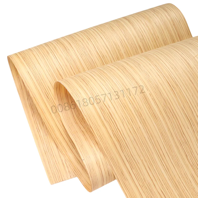 Reconstituted Engineered Zebra Wood Veneer, E.V., Fleece Backing, 60x250cm, 1 Piece, for Furniture & Home Decor, Q/C