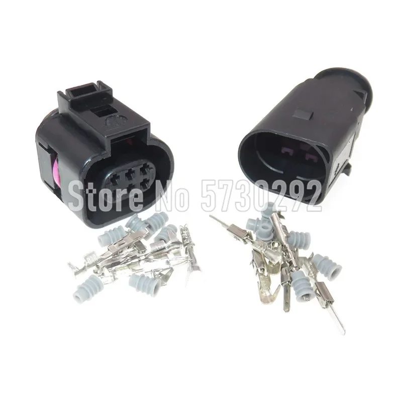 6P 1.5mm 3B0973813 1J0973713 Automotive Temp Sensor Socket Waterproof Electrical Wiring Harness Connector For Auto Truck VW