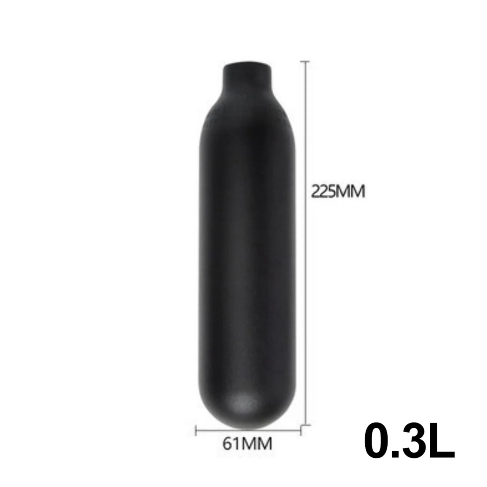 High Pressure Aluminium Cylinder Air Bottle, M18 * 1.5, 30Mpa, 0.3L, 0.35L, 0.45L, M18 * 1.5