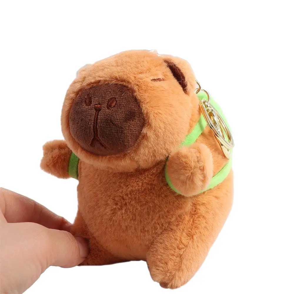 Capybara Simulation Capibara Keychain Frog backpack Simulation Capybara Plush Pendant Keyring Plush Stuffed Capybara Plush Toy