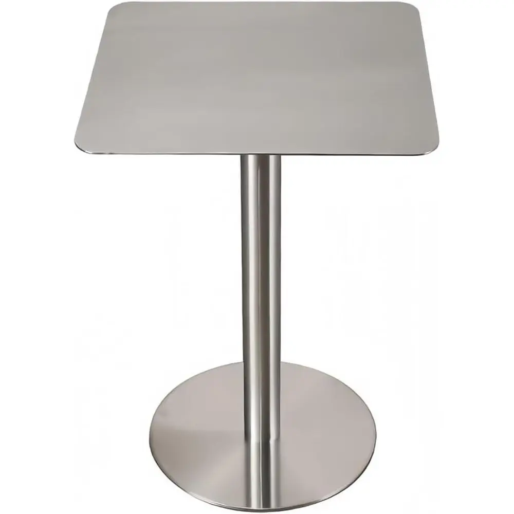 

Stainless Steel Round Side Table for Home, Dining, and Kitchen Use (Square, 80cm)
